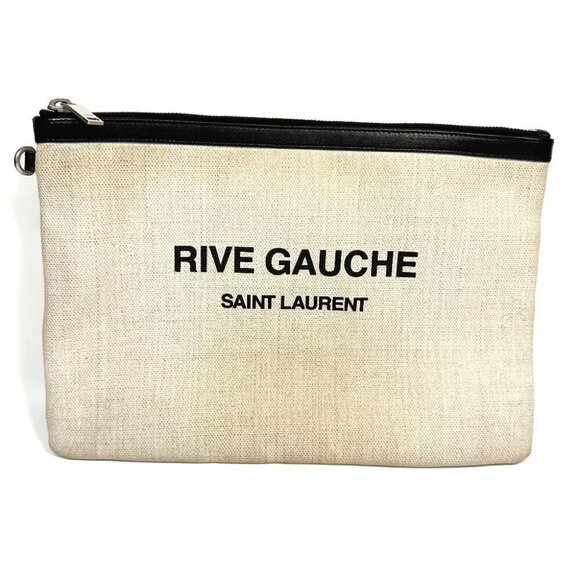 SAINT LAURENT PARIS Pouch RIVE GAUCHE Bag Clutch bag - Picture 1 of 12